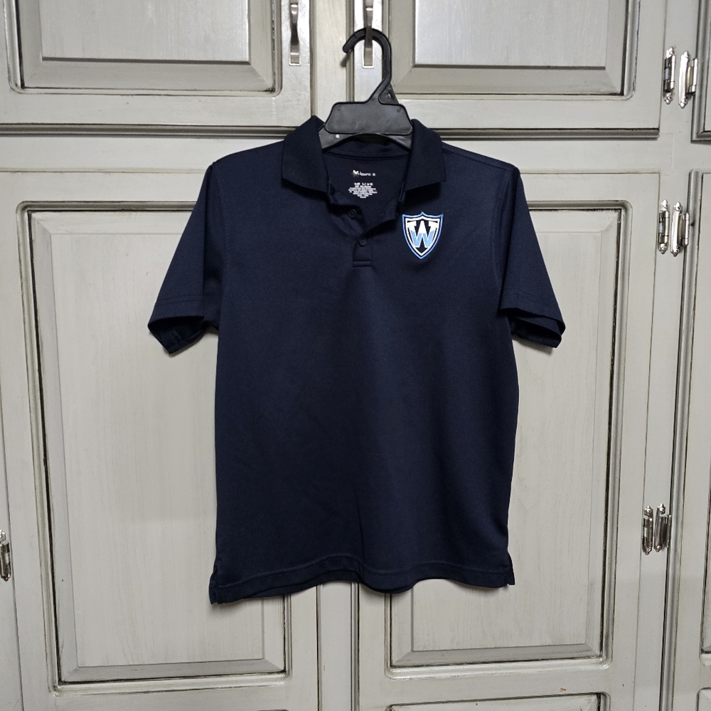 Navy Blue Polo Shirt with Logo - Westminster Christian academy, Opelousas, La